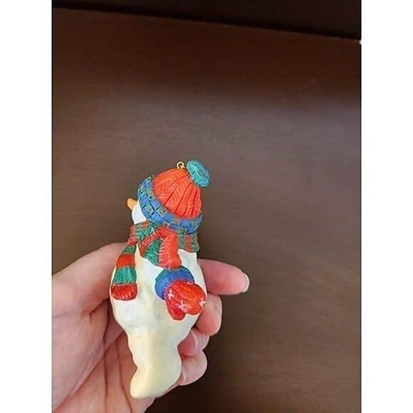 Vintage Snowman and Santa Bear Christmas Ornaments - Picture 11 of 11